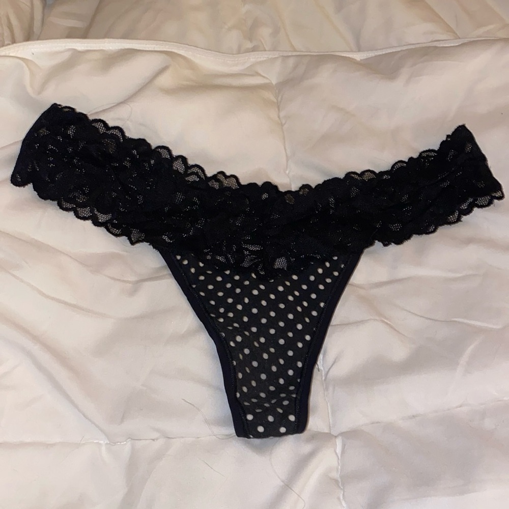 Victoria’s Secret THE LACIE Lace cotton thong